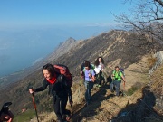 Anello di Punta Almana (1390 m) in cresta integrale il 9 marzo 2014 - FOTOGALLERY